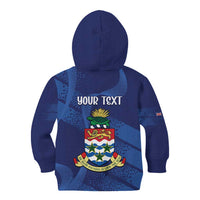 Personalised Cayman Islands Kid Hoodie Coat Of Arms Grunge Style - Wonder Print Shop