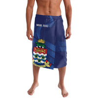 Personalised Cayman Islands Lavalava Coat Of Arms Grunge Style - Wonder Print Shop