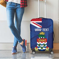 Personalised Cayman Islands Luggage Cover Coat Of Arms Grunge Style - Wonder Print Shop