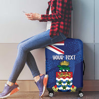 Personalised Cayman Islands Luggage Cover Coat Of Arms Grunge Style - Wonder Print Shop