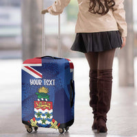 Personalised Cayman Islands Luggage Cover Coat Of Arms Grunge Style - Wonder Print Shop