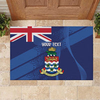 Personalised Cayman Islands Rubber Doormat Coat Of Arms Grunge Style - Wonder Print Shop
