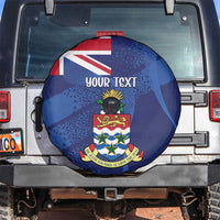 Personalised Cayman Islands Spare Tire Cover Coat Of Arms Grunge Style - Wonder Print Shop