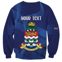 Personalised Cayman Islands Sweatshirt Coat Of Arms Grunge Style - Wonder Print Shop