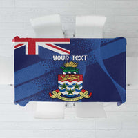 Personalised Cayman Islands Tablecloth Coat Of Arms Grunge Style - Wonder Print Shop