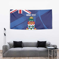 Personalised Cayman Islands Tapestry Coat Of Arms Grunge Style - Wonder Print Shop