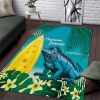 Blue Iguana Cayman Islands Area Rug Turquoise Tropical Vibes - Wonder Print Shop