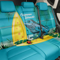 Blue Iguana Cayman Islands Back Car Seat Cover Turquoise Tropical Vibes - Wonder Print Shop