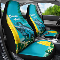 Blue Iguana Cayman Islands Car Seat Cover Turquoise Tropical Vibes - Wonder Print Shop