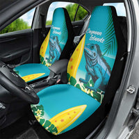 Blue Iguana Cayman Islands Car Seat Cover Turquoise Tropical Vibes - Wonder Print Shop