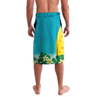 Blue Iguana Cayman Islands Lavalava Turquoise Tropical Vibes - Wonder Print Shop