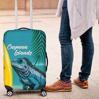 Blue Iguana Cayman Islands Luggage Cover Turquoise Tropical Vibes - Wonder Print Shop