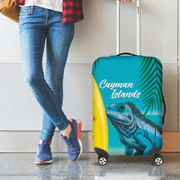 Blue Iguana Cayman Islands Luggage Cover Turquoise Tropical Vibes - Wonder Print Shop