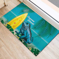 Blue Iguana Cayman Islands Rubber Doormat Turquoise Tropical Vibes - Wonder Print Shop