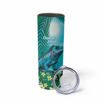 Blue Iguana Cayman Islands Skinny Tumbler Turquoise Tropical Vibes - Wonder Print Shop
