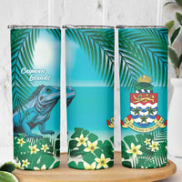 Blue Iguana Cayman Islands Skinny Tumbler Turquoise Tropical Vibes - Wonder Print Shop