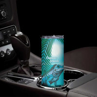 Blue Iguana Cayman Islands Skinny Tumbler Turquoise Tropical Vibes - Wonder Print Shop