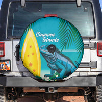 Blue Iguana Cayman Islands Spare Tire Cover Turquoise Tropical Vibes - Wonder Print Shop