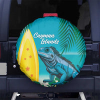 Blue Iguana Cayman Islands Spare Tire Cover Turquoise Tropical Vibes - Wonder Print Shop