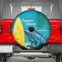 Blue Iguana Cayman Islands Spare Tire Cover Turquoise Tropical Vibes - Wonder Print Shop