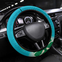 Blue Iguana Cayman Islands Steering Wheel Cover Turquoise Tropical Vibes - Wonder Print Shop