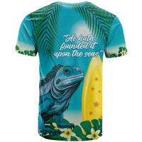 Blue Iguana Cayman Islands T Shirt Turquoise Tropical Vibes - Wonder Print Shop