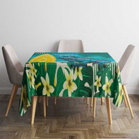 Blue Iguana Cayman Islands Tablecloth Turquoise Tropical Vibes - Wonder Print Shop