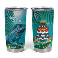Blue Iguana Cayman Islands Tumbler Cup Turquoise Tropical Vibes - Wonder Print Shop