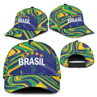 Brazil Football Classic Cap 2026 Vamos Brasil Marble Pattern