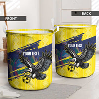 Ecuador Football Custom Laundry Basket 2026 Vamos La Tri Yellow South America Pattern - Wonder Print Shop