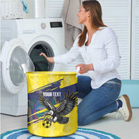 Ecuador Football Custom Laundry Basket 2026 Vamos La Tri Yellow South America Pattern - Wonder Print Shop