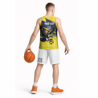 Ecuador Football Custom Basketball Jersey 2026 Vamos La Tri Yellow South America Pattern - Wonder Print Shop