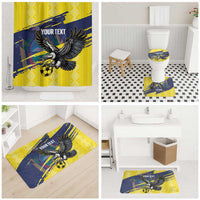 Ecuador Football Custom Bathroom Set 2026 Vamos La Tri Yellow South America Pattern - Wonder Print Shop