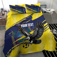 Ecuador Football Custom Bedding Set 2026 Vamos La Tri Yellow South America Pattern - Wonder Print Shop