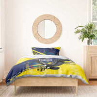 Ecuador Football Custom Bedding Set 2026 Vamos La Tri Yellow South America Pattern - Wonder Print Shop