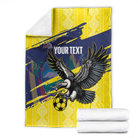 Ecuador Football Custom Blanket 2026 Vamos La Tri Yellow South America Pattern - Wonder Print Shop