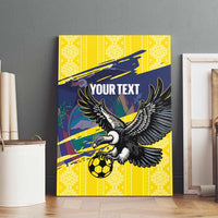 Ecuador Football Custom Canvas Wall Art 2026 Vamos La Tri Yellow South America Pattern - Wonder Print Shop