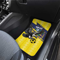 Ecuador Football Custom Car Mats 2026 Vamos La Tri Yellow South America Pattern - Wonder Print Shop