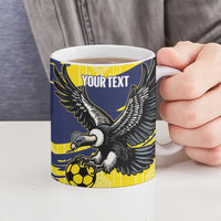 Ecuador Football Custom Ceramic Mug 2026 Vamos La Tri Yellow South America Pattern - Wonder Print Shop