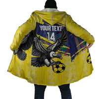 Ecuador Football Custom Cloak 2026 Vamos La Tri Yellow South America Pattern - Wonder Print Shop