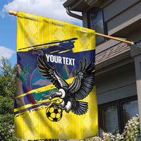 Ecuador Football Custom Garden Flag 2026 Vamos La Tri Yellow South America Pattern - Wonder Print Shop