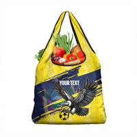 Ecuador Football Custom Grocery Bag 2026 Vamos La Tri Yellow South America Pattern - Wonder Print Shop