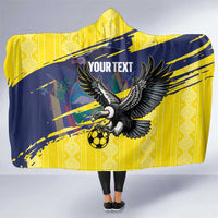 Ecuador Football Custom Hooded Blanket 2026 Vamos La Tri Yellow South America Pattern - Wonder Print Shop