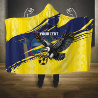 Ecuador Football Custom Hooded Blanket 2026 Vamos La Tri Yellow South America Pattern - Wonder Print Shop