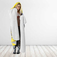 Ecuador Football Custom Hooded Blanket 2026 Vamos La Tri Yellow South America Pattern - Wonder Print Shop