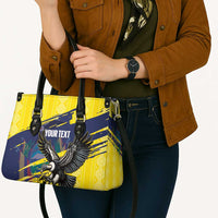 Ecuador Football Custom Leather Bag 2026 Vamos La Tri Yellow South America Pattern - Wonder Print Shop