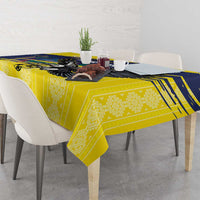 Ecuador Football Custom Tablecloth 2026 Vamos La Tri Yellow South America Pattern - Wonder Print Shop