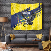 Ecuador Football Custom Tapestry 2026 Vamos La Tri Yellow South America Pattern - Wonder Print Shop