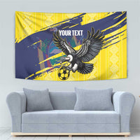 Ecuador Football Custom Tapestry 2026 Vamos La Tri Yellow South America Pattern - Wonder Print Shop
