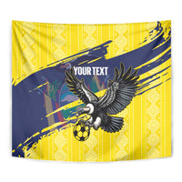 Ecuador Football Custom Tapestry 2026 Vamos La Tri Yellow South America Pattern - Wonder Print Shop